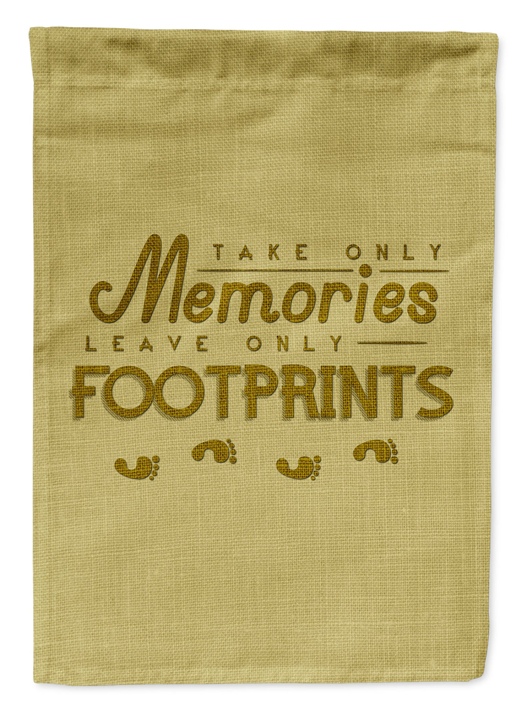 Take Memories Leave Footprints Garden Flag Mailbox Decorative Yard Banner Outside Patio Artwork for Flower Beds, Garden Size, Multicolor