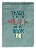 Teach from the Heart Teacher Garden Flag Mailbox Decorative Yard Banner Outside Patio Artwork for Flower Beds, Garden Size, Multicolor