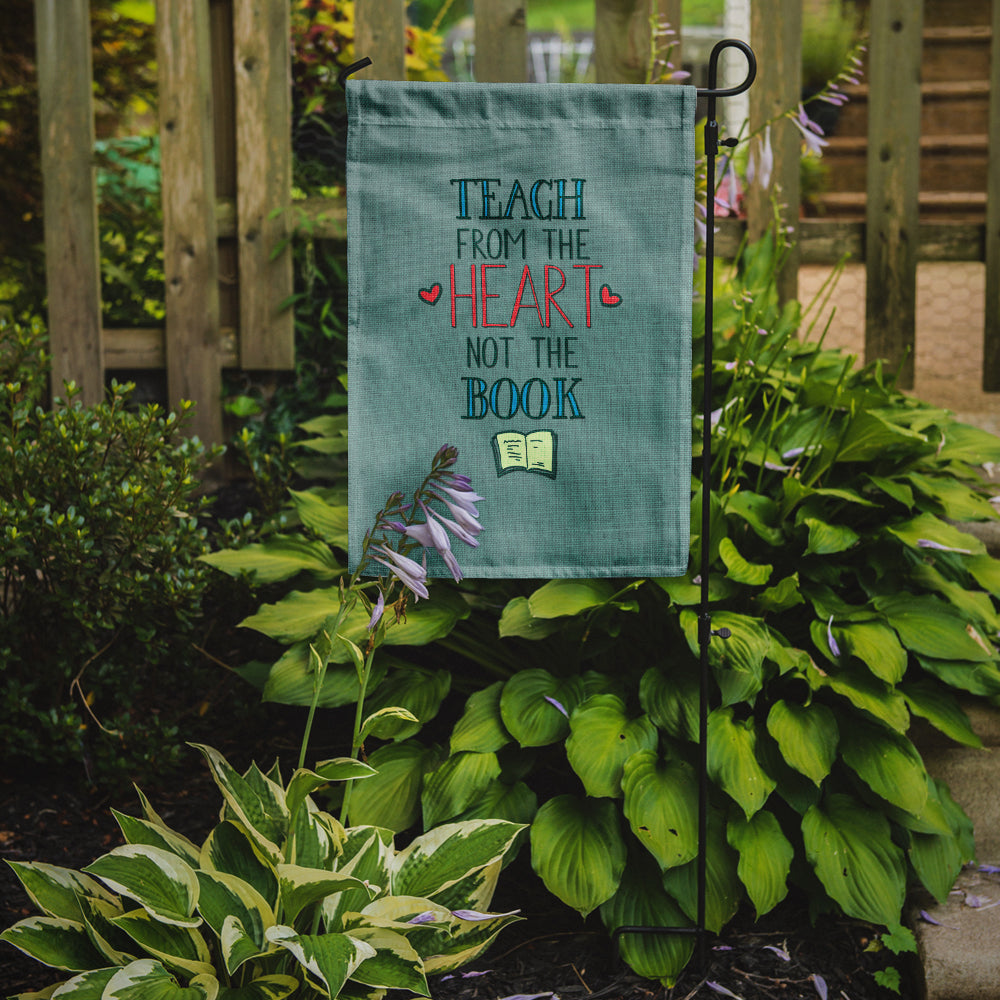 Teach from the Heart Teacher Garden Flag Mailbox Decorative Yard Banner Outside Patio Artwork for Flower Beds, Garden Size, Multicolor