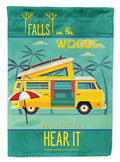 Be in the Woods Camper Van Garden Flag Mailbox Decorative Yard Banner Outside Patio Artwork for Flower Beds, Garden Size, Multicolor
