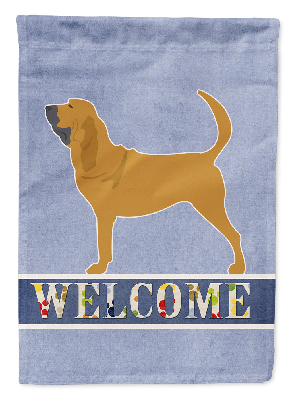 Bloodhound Welcome Garden Flag Mailbox Decorative Yard Banner Outside Patio Artwork for Flower Beds, Garden Size, Multicolor