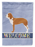 Spanish Hound Welcome Garden Flag Mailbox Decorative Yard Banner Outside Patio Artwork for Flower Beds, Garden Size, Multicolor