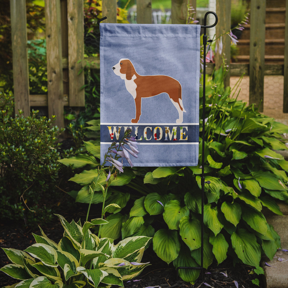 Spanish Hound Welcome Garden Flag Mailbox Decorative Yard Banner Outside Patio Artwork for Flower Beds, Garden Size, Multicolor
