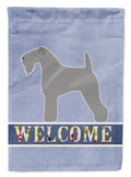 Kerry Blue Terrier Welcome Garden Flag Mailbox Decorative Yard Banner Outside Patio Artwork for Flower Beds, Garden Size, Multicolor