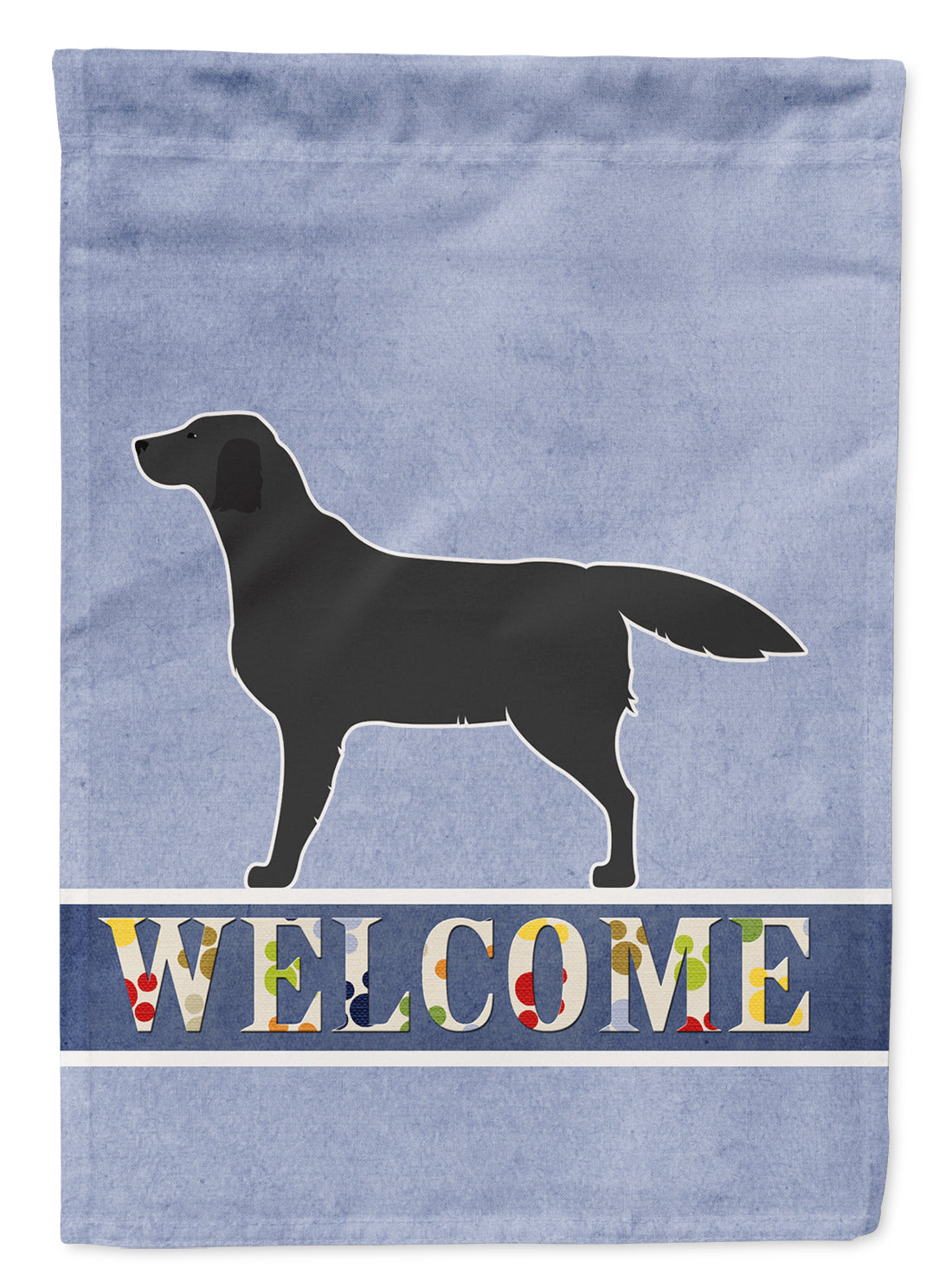 Black Labrador Retriever Welcome Garden Flag Mailbox Decorative Yard Banner Outside Patio Artwork for Flower Beds, Garden Size, Multicolor