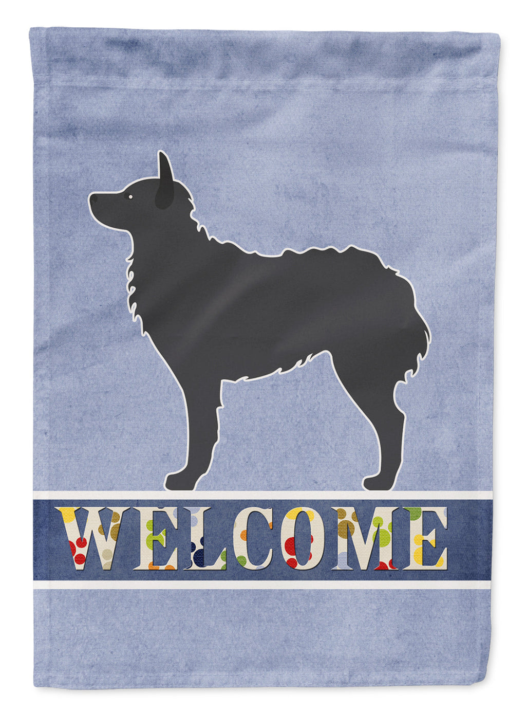 Croatian Sheepdog Welcome Garden Flag Mailbox Decorative Yard Banner Outside Patio Artwork for Flower Beds, Garden Size, Multicolor