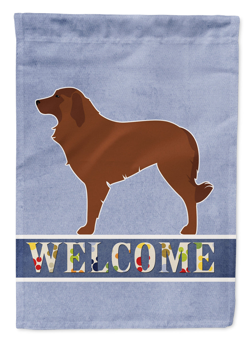 Portuguese Sheepdog Dog Welcome Garden Flag Mailbox Decorative Yard Banner Outside Patio Artwork for Flower Beds, Garden Size, Multicolor