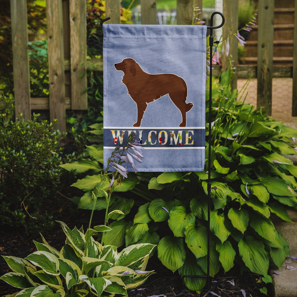 Portuguese Sheepdog Dog Welcome Garden Flag Mailbox Decorative Yard Banner Outside Patio Artwork for Flower Beds, Garden Size, Multicolor
