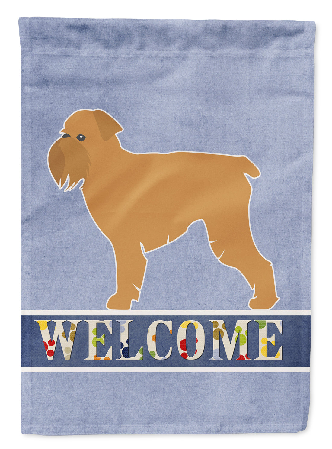 Brussels Griffon Welcome Garden Flag Mailbox Decorative Yard Banner Outside Patio Artwork for Flower Beds, Garden Size, Multicolor