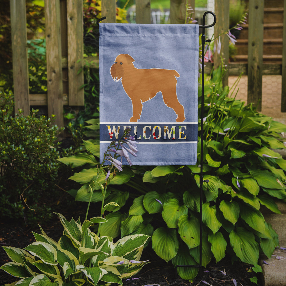 Brussels Griffon Welcome Garden Flag Mailbox Decorative Yard Banner Outside Patio Artwork for Flower Beds, Garden Size, Multicolor