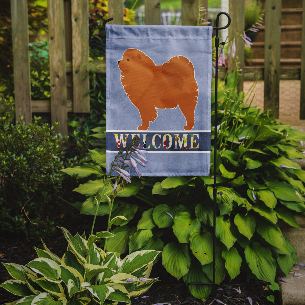 Chow Chow Welcome Garden Flag Mailbox Decorative Yard Banner Outside Patio Artwork for Flower Beds, Garden Size, Multicolor