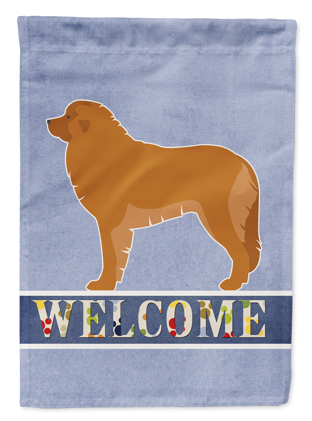 Leonberger Welcome Garden Flag Mailbox Decorative Yard Banner Outside Patio Artwork for Flower Beds, Garden Size, Multicolor