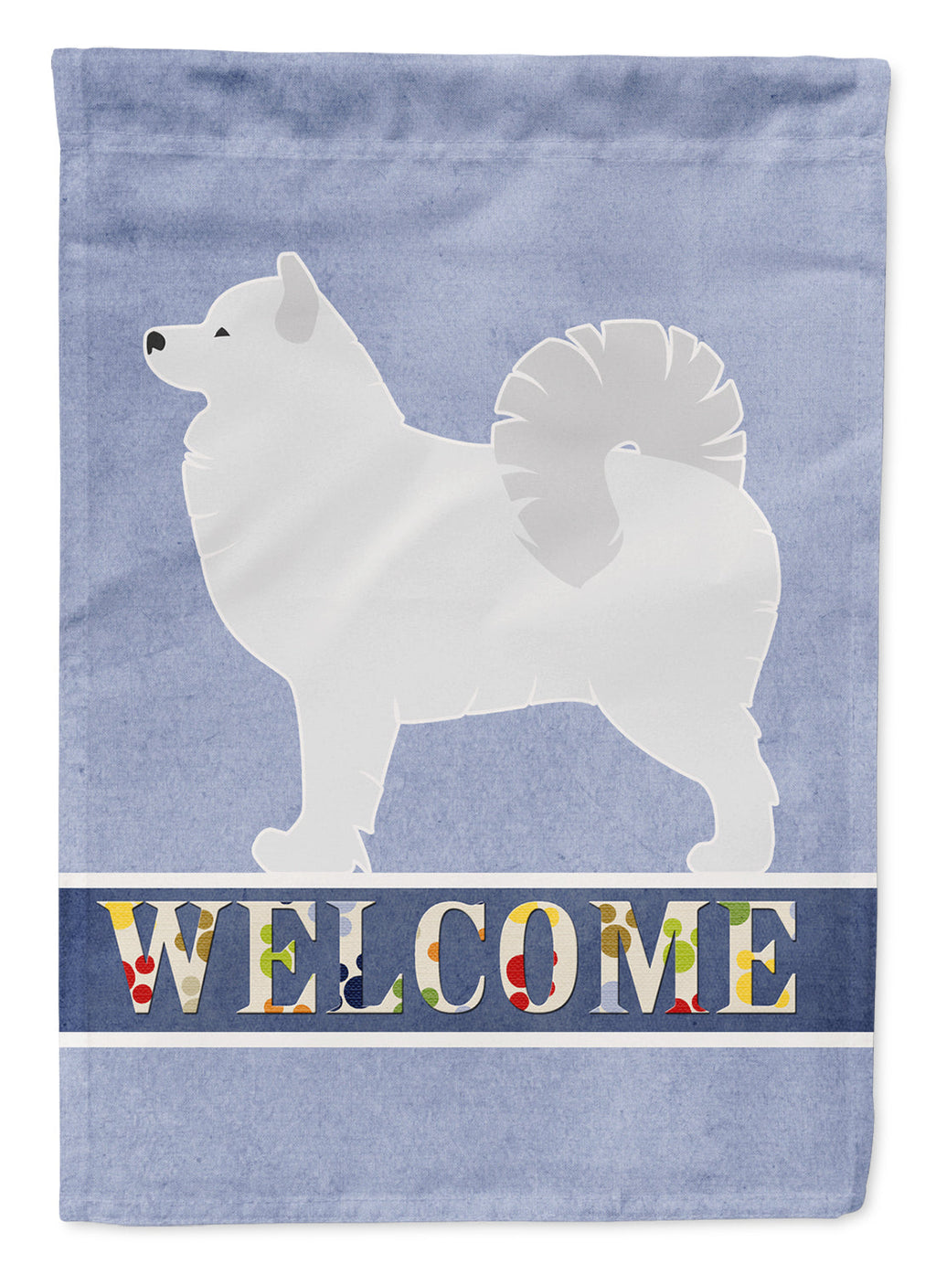 Samoyed Welcome Garden Flag Mailbox Decorative Yard Banner Outside Patio Artwork for Flower Beds, Garden Size, Multicolor