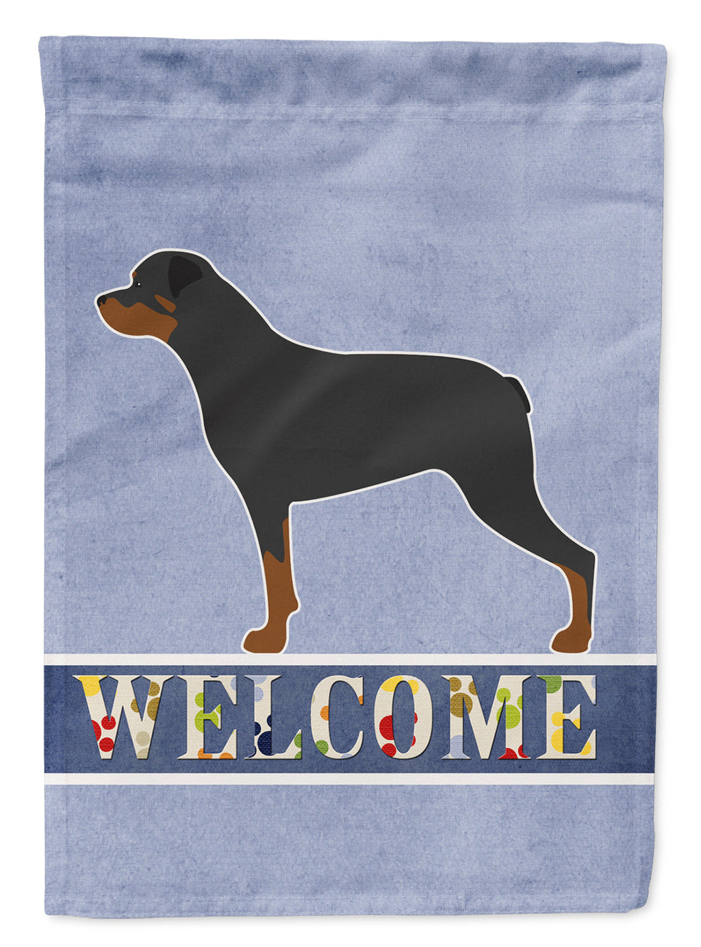 Rottweiler Welcome Garden Flag Mailbox Decorative Yard Banner Outside Patio Artwork for Flower Beds, Garden Size, Multicolor