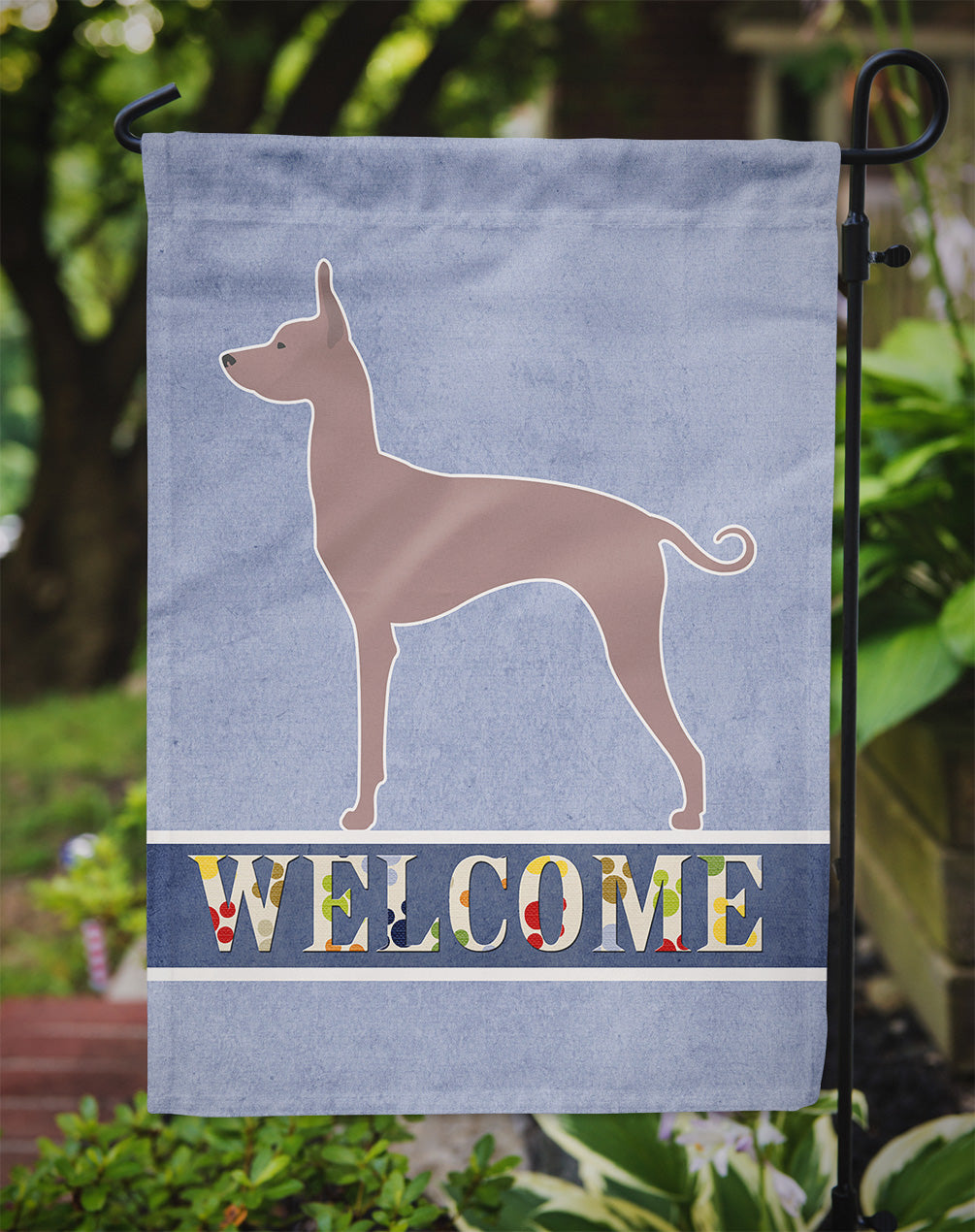 Dogo Argentino Welcome Garden Flag Mailbox Decorative Yard Banner Outside Patio Artwork for Flower Beds, Garden Size, Multicolor