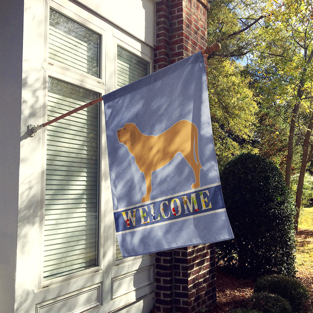 Fila Brasileiro Welcome House Flag 28x40 Porch Sleeve Pole Decorative Outside Yard Banner Artwork Wall Hanging, Polyester