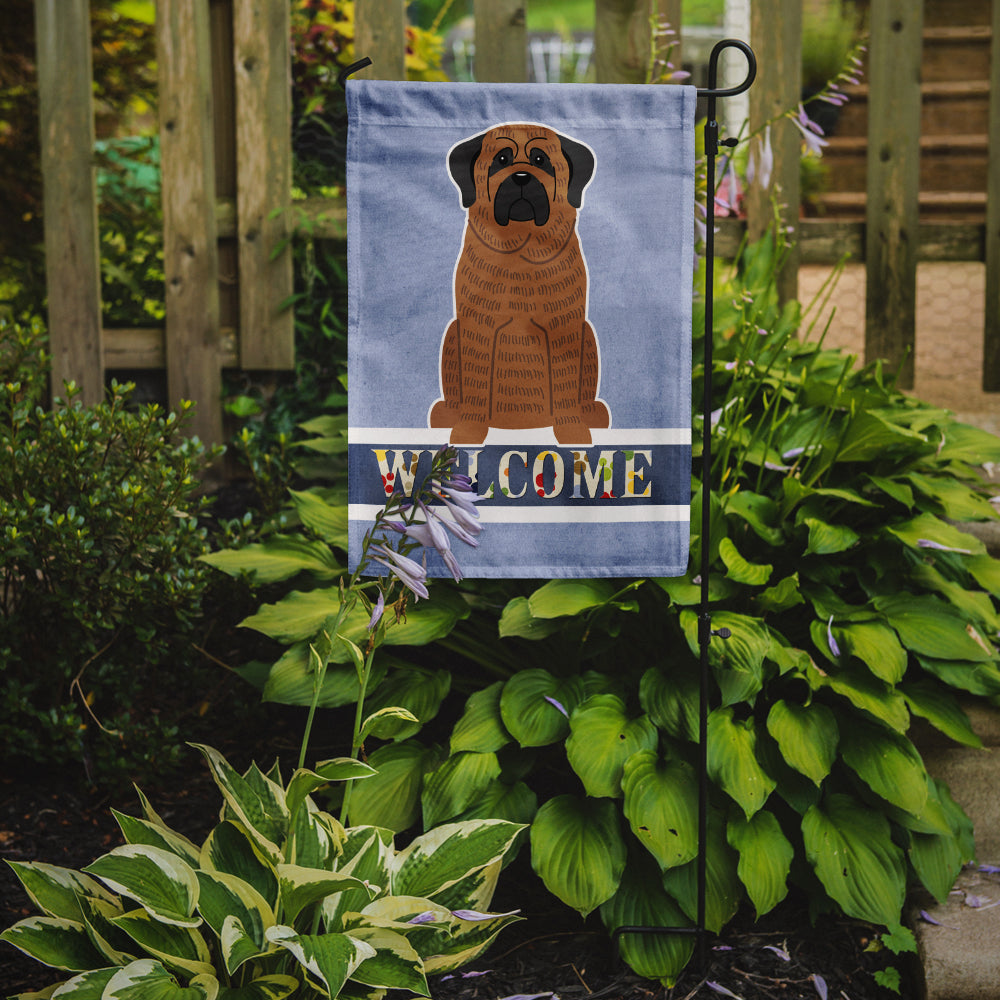 Mastiff Brindle Welcome Garden Flag Mailbox Decorative Yard Banner Outside Patio Artwork for Flower Beds, Garden Size, Multicolor