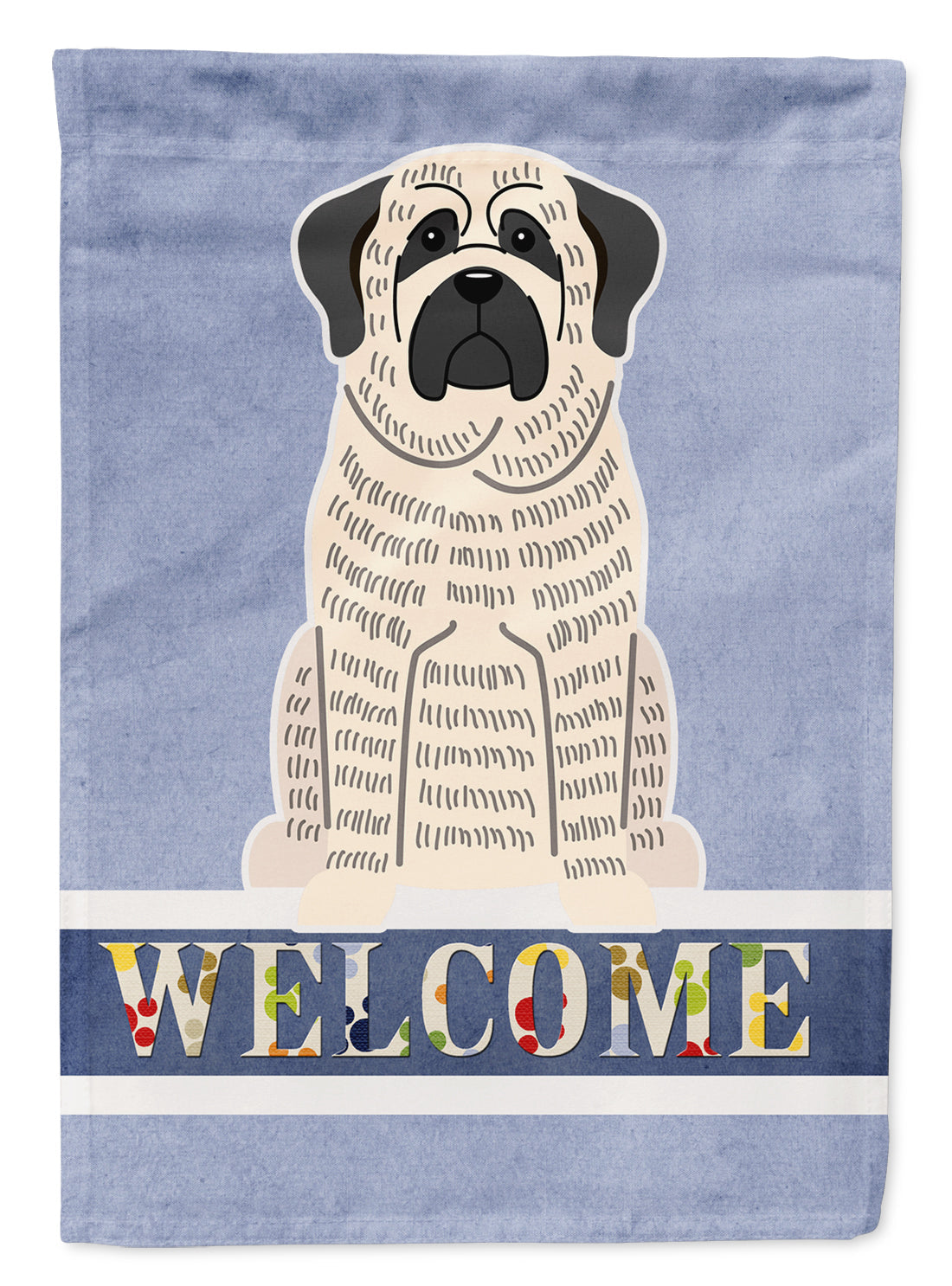 Mastiff Brindle White Welcome Garden Flag Mailbox Decorative Yard Banner Outside Patio Artwork for Flower Beds, Garden Size, Multicolor