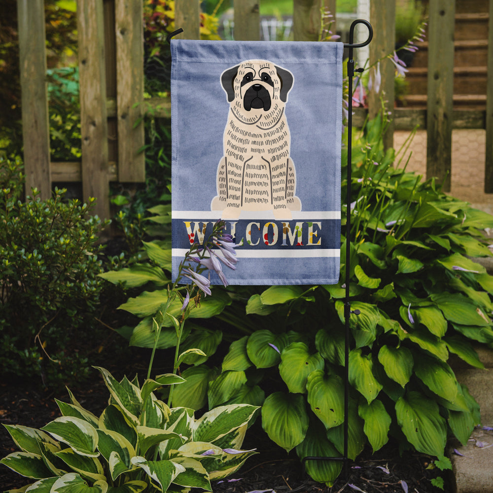 Mastiff Brindle White Welcome Garden Flag Mailbox Decorative Yard Banner Outside Patio Artwork for Flower Beds, Garden Size, Multicolor