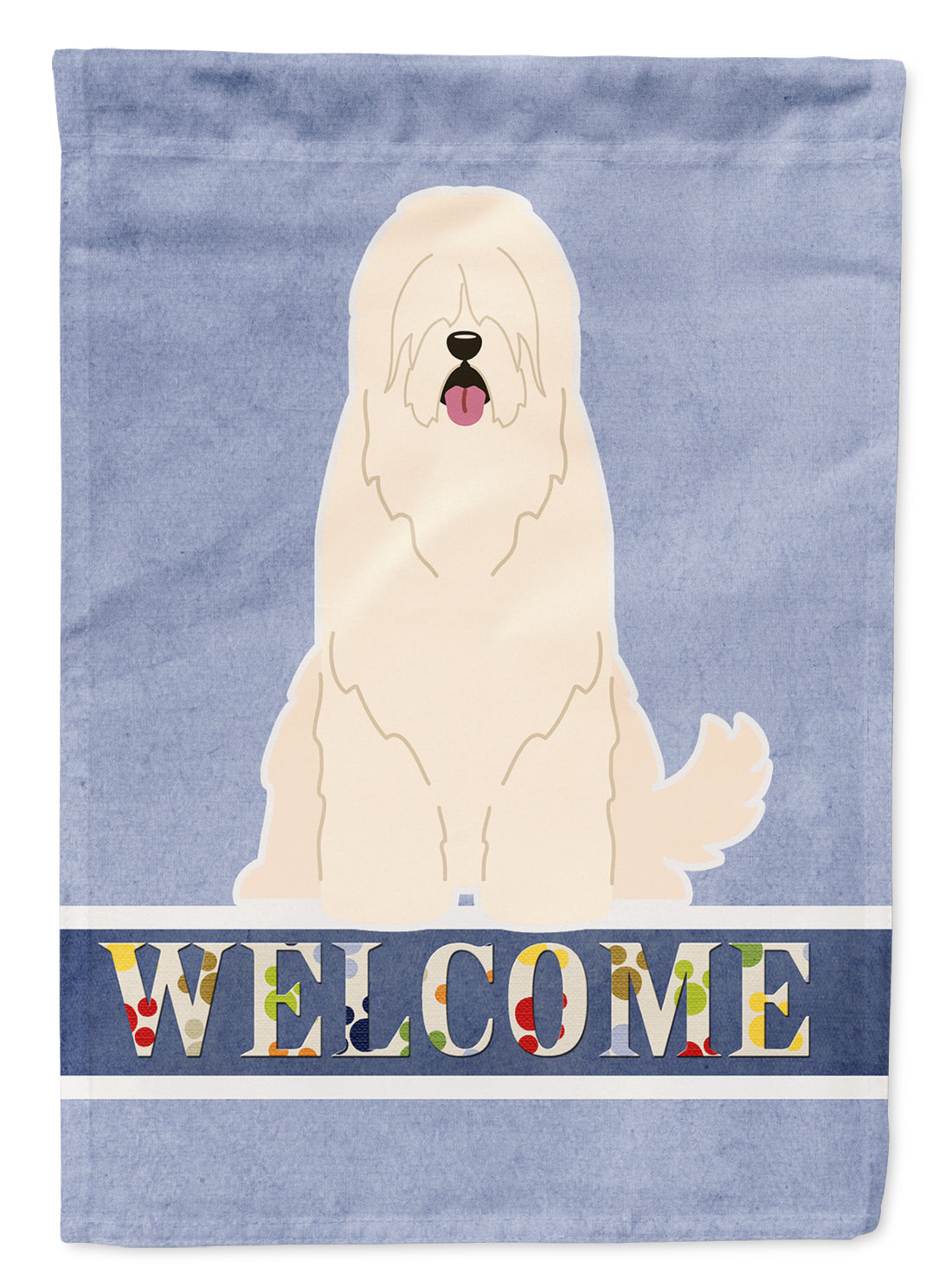 South Russian Sheepdog Welcome Garden Flag Mailbox Decorative Yard Banner Outside Patio Artwork for Flower Beds, Garden Size, Multicolor
