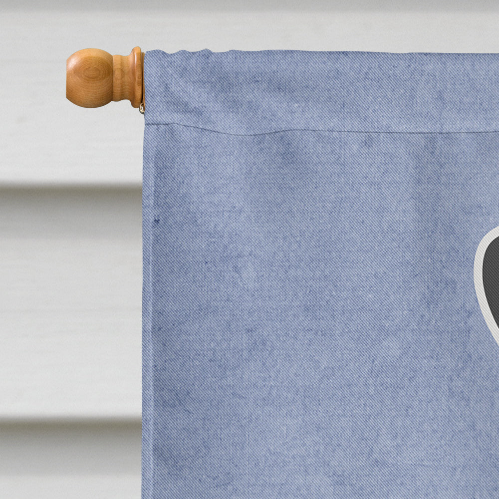 Standard Schnauzer Salt and Pepper Welcome House Flag 28x40 Porch Sleeve Pole Decorative Outside Yard Banner Artwork Wall Hanging, Polyester