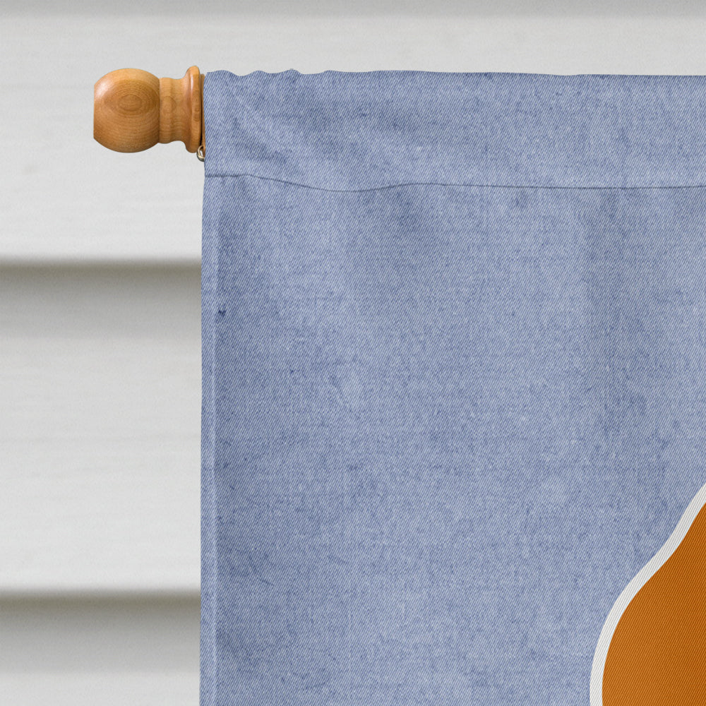 Beagle Tricolor Welcome House Flag 28x40 Porch Sleeve Pole Decorative Outside Yard Banner Artwork Wall Hanging, Polyester