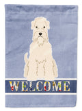 Soft Coated Wheaten Terrier Welcome Garden Flag Mailbox Decorative Yard Banner Outside Patio Artwork for Flower Beds, Garden Size, Multicolor