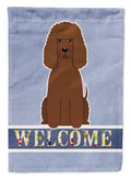 Irish Water Spaniel Welcome Garden Flag Mailbox Decorative Yard Banner Outside Patio Artwork for Flower Beds, Garden Size, Multicolor