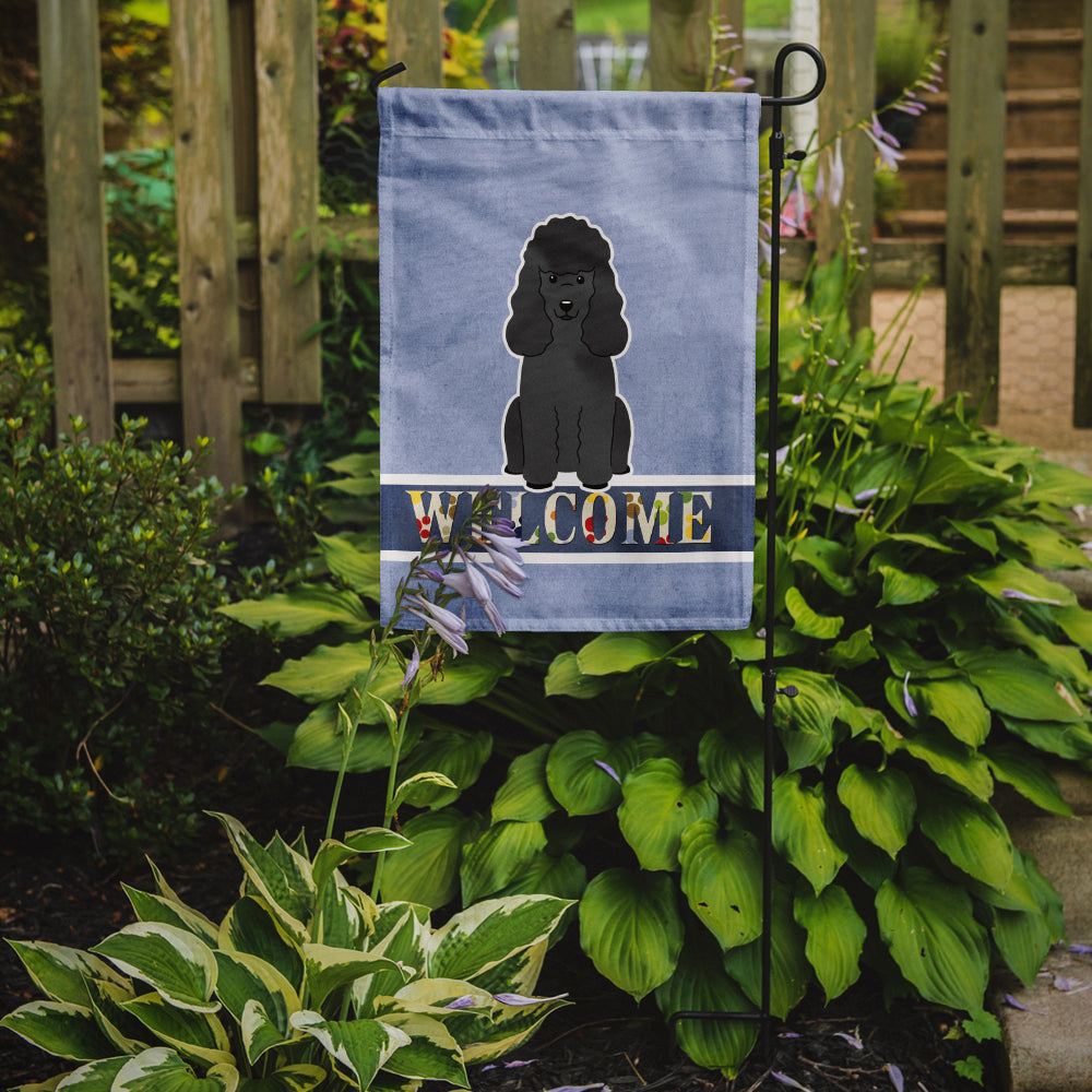 Poodle Black Welcome Garden Flag Mailbox Decorative Yard Banner Outside Patio Artwork for Flower Beds, Garden Size, Multicolor