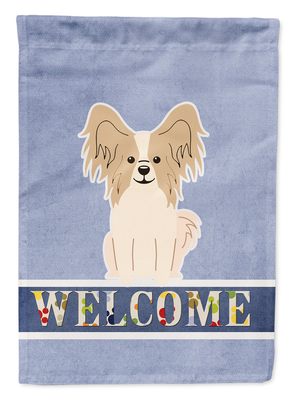 Papillon Sable White Welcome Garden Flag Mailbox Decorative Yard Banner Outside Patio Artwork for Flower Beds, Garden Size, Multicolor