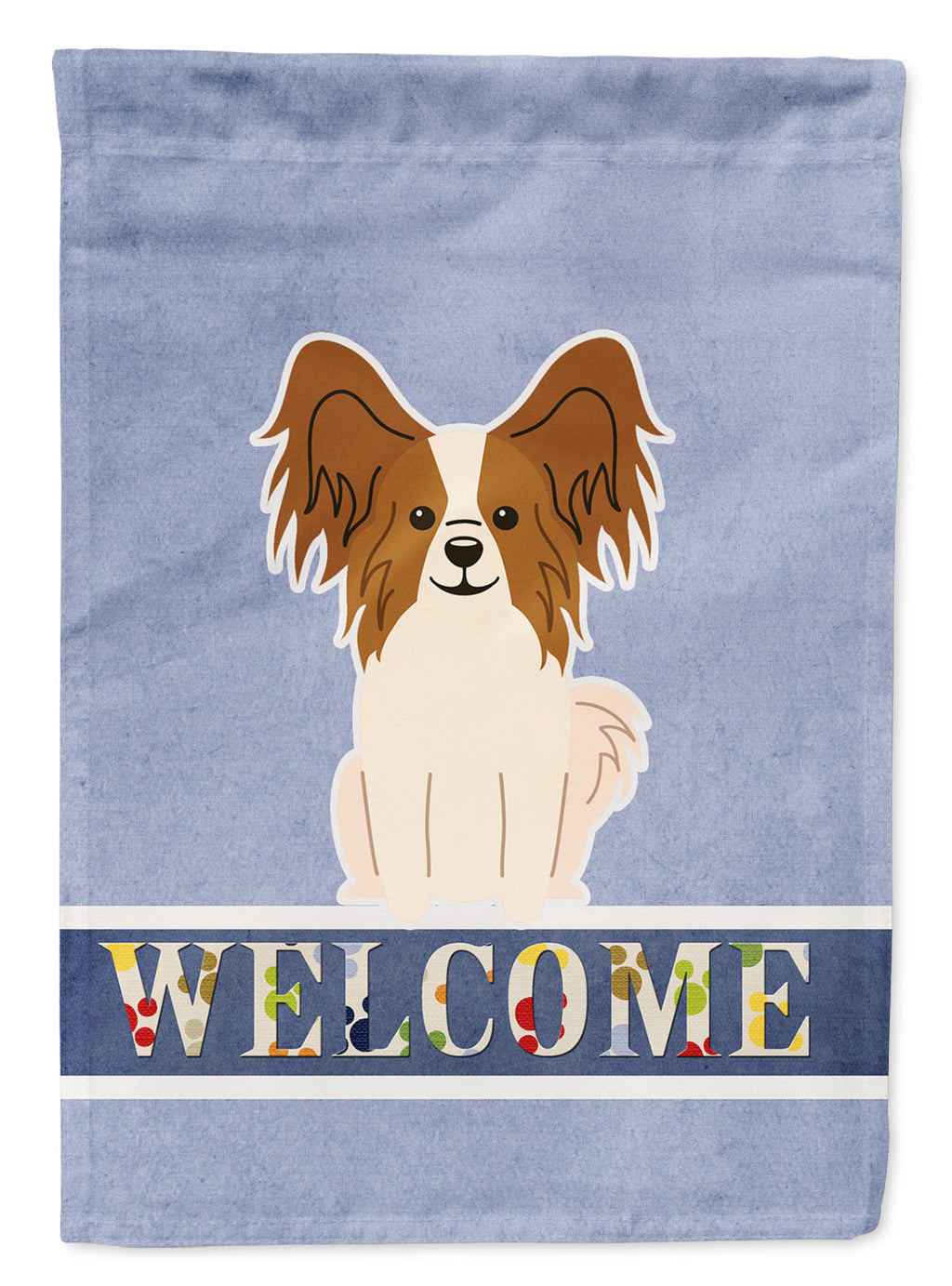 Papillon Red White Welcome Garden Flag Mailbox Decorative Yard Banner Outside Patio Artwork for Flower Beds, Garden Size, Multicolor