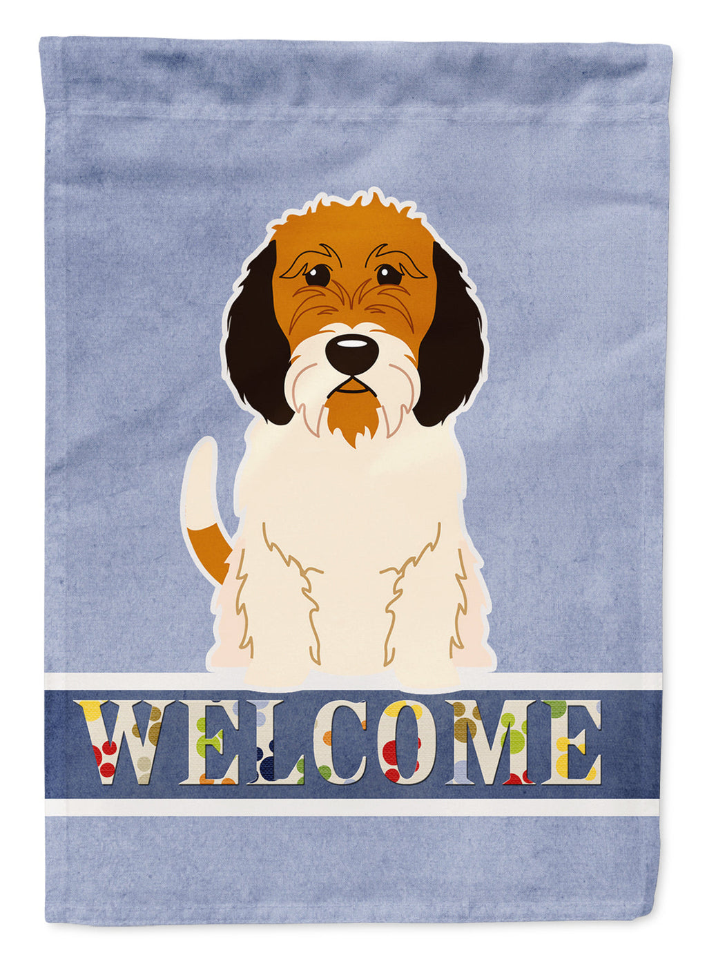 Petit Basset Griffon Veenden Welcome Garden Flag Mailbox Decorative Yard Banner Outside Patio Artwork for Flower Beds, Garden Size, Multicolor