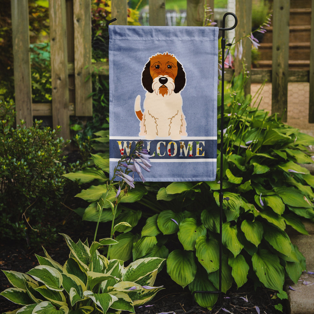 Petit Basset Griffon Veenden Welcome Garden Flag Mailbox Decorative Yard Banner Outside Patio Artwork for Flower Beds, Garden Size, Multicolor