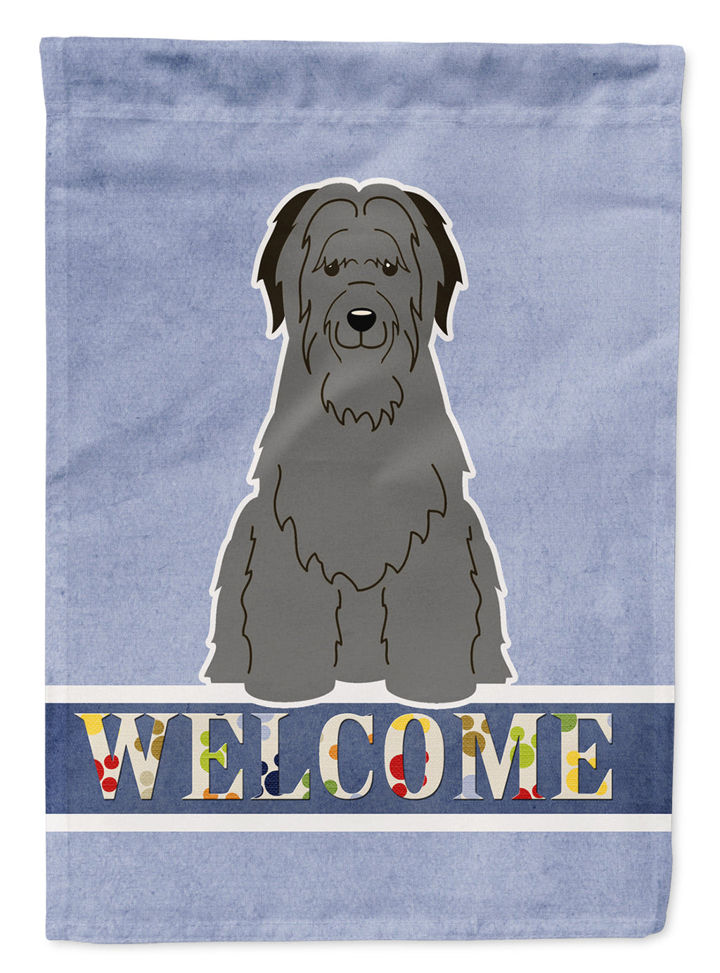 Briard Black Welcome Garden Flag Mailbox Decorative Yard Banner Outside Patio Artwork for Flower Beds, Garden Size, Multicolor