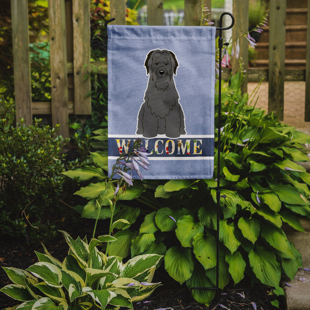 Briard Black Welcome Garden Flag Mailbox Decorative Yard Banner Outside Patio Artwork for Flower Beds, Garden Size, Multicolor