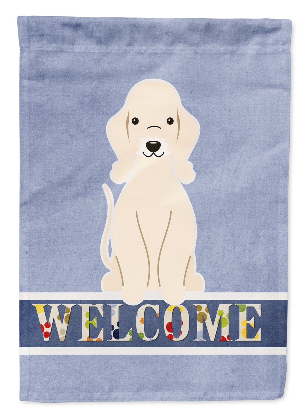 Bedlington Terrier Sandy Welcome Garden Flag Mailbox Decorative Yard Banner Outside Patio Artwork for Flower Beds, Garden Size, Multicolor