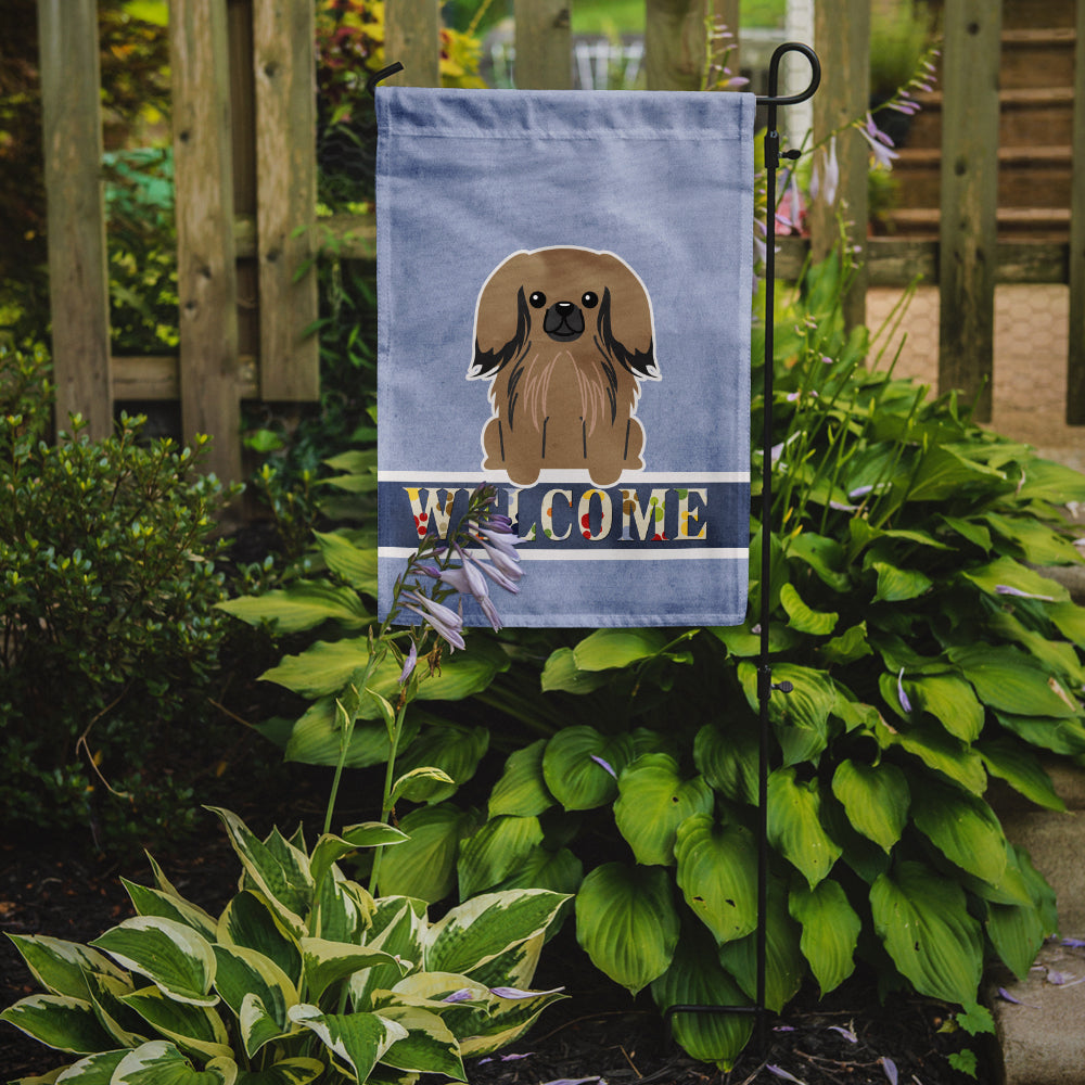 Pekingese Tan Welcome Garden Flag Mailbox Decorative Yard Banner Outside Patio Artwork for Flower Beds, Garden Size, Multicolor
