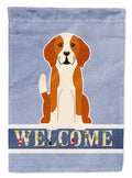 English Foxhound Welcome Garden Flag Mailbox Decorative Yard Banner Outside Patio Artwork for Flower Beds, Garden Size, Multicolor