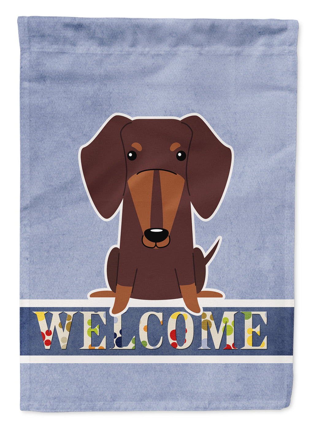 Dachshund Chocolate Welcome Garden Flag Mailbox Decorative Yard Banner Outside Patio Artwork for Flower Beds, Garden Size, Multicolor