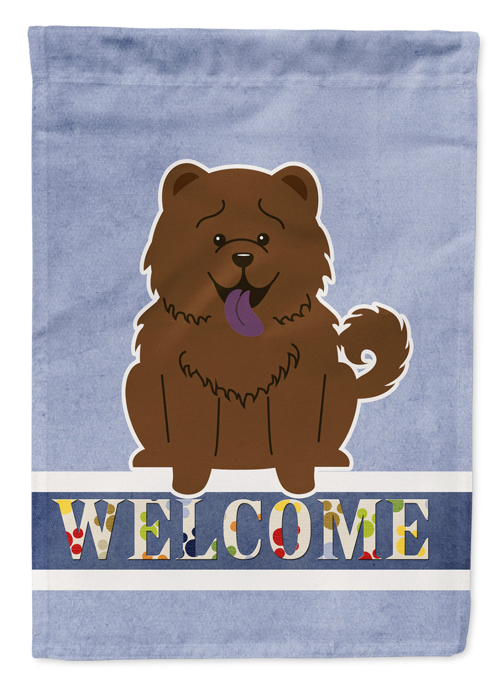Chow Chow Chocolate Welcome Garden Flag Mailbox Decorative Yard Banner Outside Patio Artwork for Flower Beds, Garden Size, Multicolor