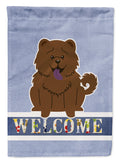 Chow Chow Chocolate Welcome Garden Flag Mailbox Decorative Yard Banner Outside Patio Artwork for Flower Beds, Garden Size, Multicolor