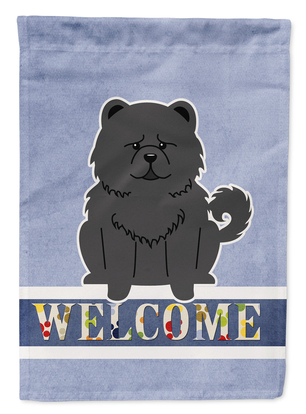 Chow Chow Black Welcome Garden Flag Mailbox Decorative Yard Banner Outside Patio Artwork for Flower Beds, Garden Size, Multicolor