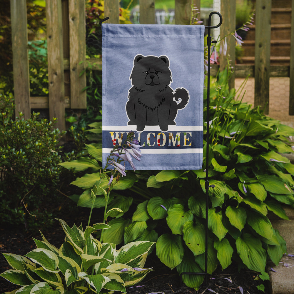Chow Chow Black Welcome Garden Flag Mailbox Decorative Yard Banner Outside Patio Artwork for Flower Beds, Garden Size, Multicolor