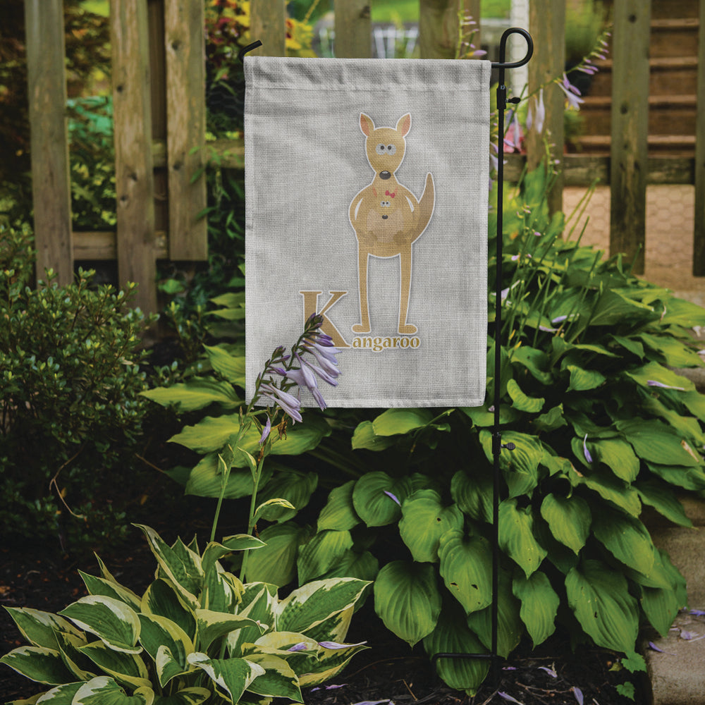 Alphabet K for Kangaroo Garden Flag Mailbox Decorative Yard Banner Outside Patio Artwork for Flower Beds, Garden Size, Multicolor
