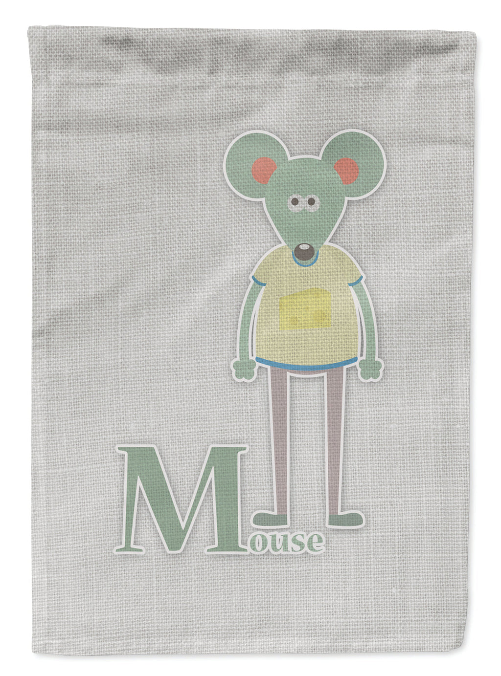 Alphabet M for Mouse Garden Flag Mailbox Decorative Yard Banner Outside Patio Artwork for Flower Beds, Garden Size, Multicolor