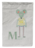 Alphabet M for Mouse Garden Flag Mailbox Decorative Yard Banner Outside Patio Artwork for Flower Beds, Garden Size, Multicolor