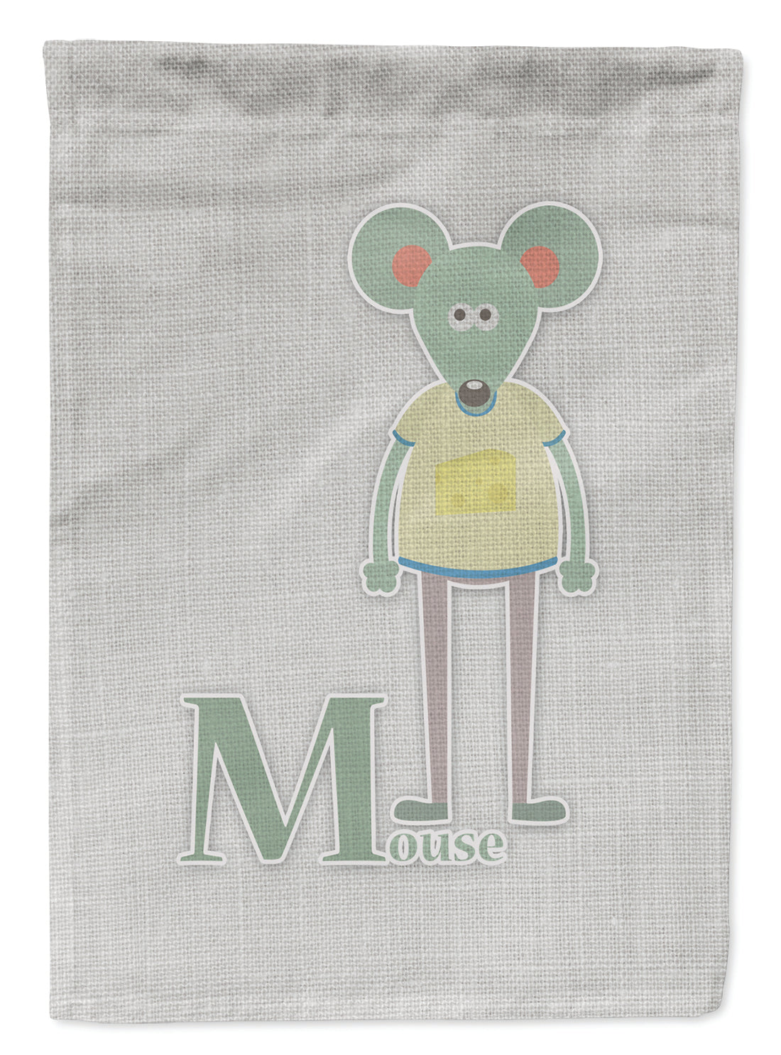 Alphabet M for Mouse Garden Flag Mailbox Decorative Yard Banner Outside Patio Artwork for Flower Beds, Garden Size, Multicolor