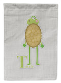 Alphabet T for Turtle Garden Flag Mailbox Decorative Yard Banner Outside Patio Artwork for Flower Beds, Garden Size, Multicolor