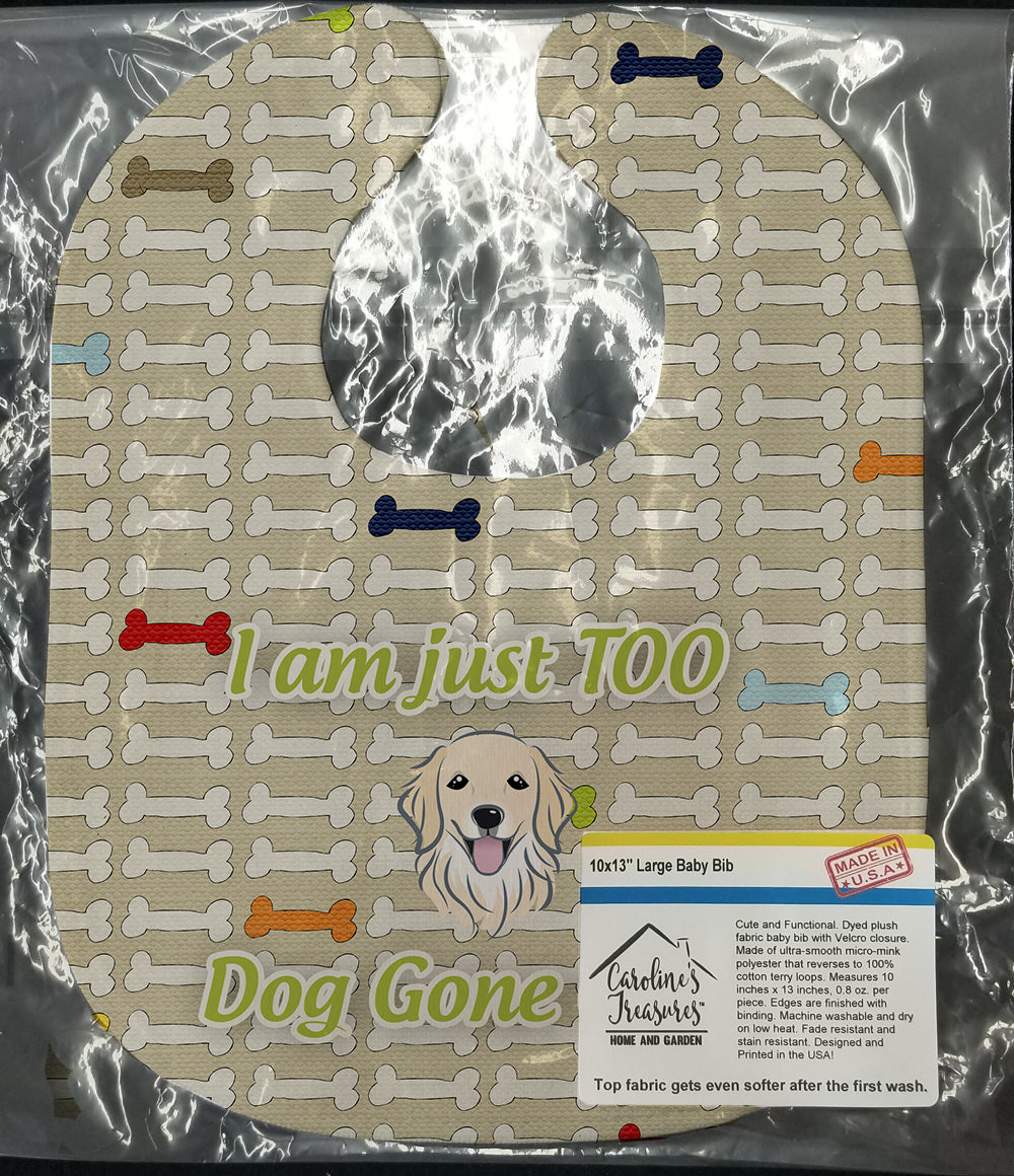 Too Cute Golden Retriever Baby Bib BB5774BIB