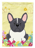 Easter Eggs French Bulldog Black White Garden Flag Mailbox Decorative Yard Banner Outside Patio Artwork for Flower Beds, Garden Size, Multicolor